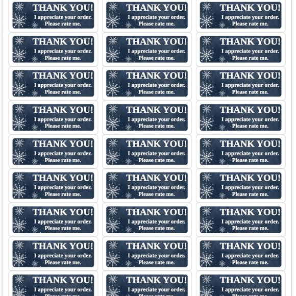 Thank You Stickers Order Shipping Labels Posh Shop Box Mailing Label Sti… - Picture 2 of 2